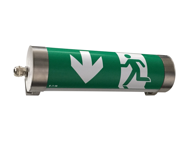 Photo BAES �vacuation tubulaire SATI Adressable - protocole ADR & CGLine+ - 45 lumens - Autonomie 1h - IP66 IK10 - Pictogrammes inclus - NF Environnement | Ref : LUM17250