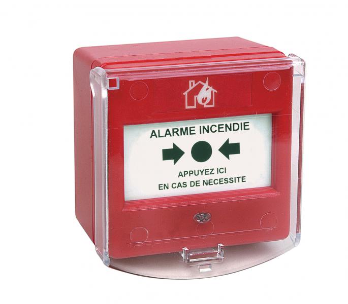 Photo Declencheur Manuel Saillie Adressable 3000 - Membrane Deformable - avec voyant - IP 21 | Ref : NUG30349