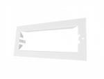 EATON COOPER SECURITE Cadre d'encastrement boitier zeta pour ultraled et planete 400 -blanc- patte de serrage pour paisseur de 0  40mm- rserve d'encastrement min 60  100mm- suspension de scurit: compatible fixoplaf - dimensions dcoupe support 300x105mm LUM10538