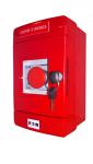 COOPER SECURITE S.A.S. Coffret coup de poing 1/4 de tour avec voyants vert et rouge ip55 NUG37001