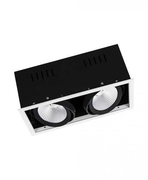 Photo LDV SPOT MULTI 2X30W/4000K 2x2700lm 38° BLANC/NOIR LEDVANCE | Ref : 113985