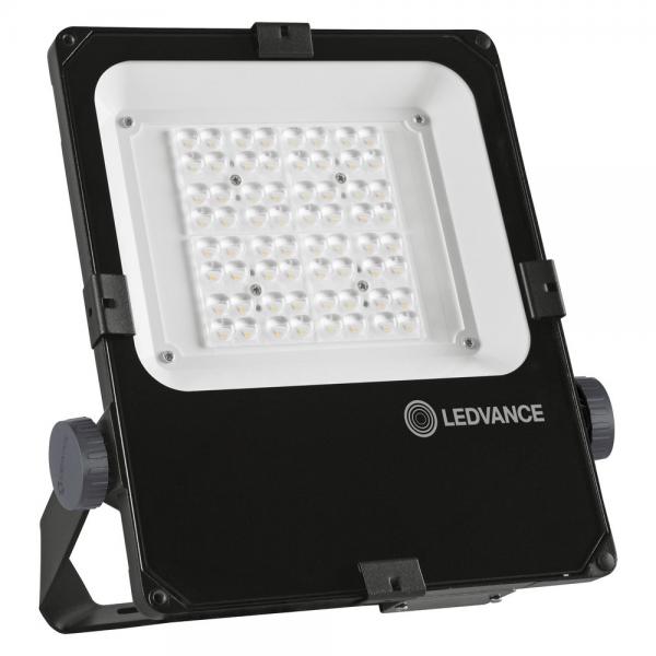 Photo LDV FL PFM ASYM 55x110 50W/3000K 5800lm IP66 NOIR Projecteur LEDVANCE | Ref : 353299