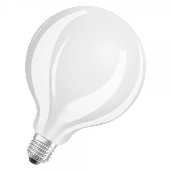 Photo OSRAM LED FIL DIM GLOBE100 Dépolie 827 E27 12W 1521lm Verre ø95 | Ref : 439054