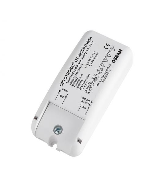 Photo OT 20/230-240/24 OSRAM Driver LED 24V pour rubans LED | Ref : 618111