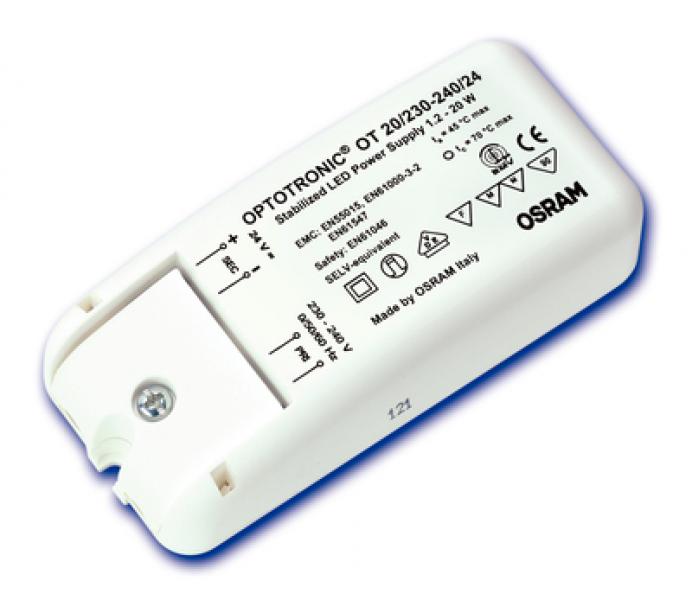 Vignette 2 produit OT 20/230-240/24 OSRAM Driver LED 24V pour rubans LED | Ref : 618111