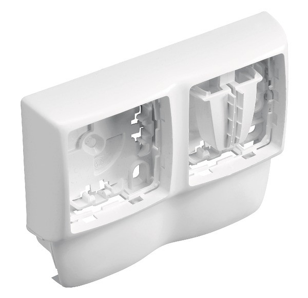 Photo Cadre double Appareillage Saillie de Legrand profondeur 12 | Ref : 11822        