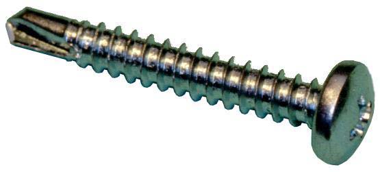 Photo BOITE PLASTIQUE DE 200 VIS AUTOPERCEUSES TETE RONDE EMPREINTE PHILLIPS � 4.8 ET LONGUEUR 16 MM EN ACIER ZINGUE | Ref : 21841