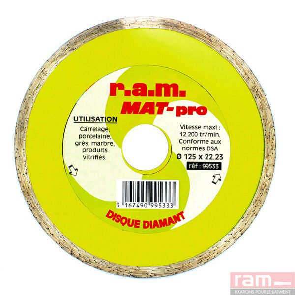 Photo DISQUE DIAMANT J.CT MAT-PRO 11 | Ref : 99532