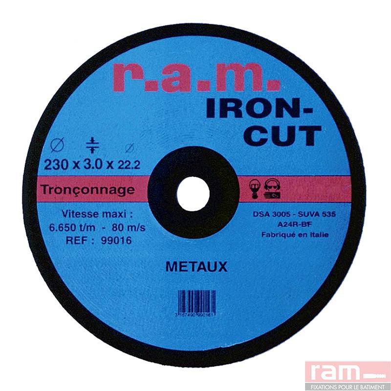 Photo DISQUE TRONC. METX IRON-CUT 11 | Ref : 99010