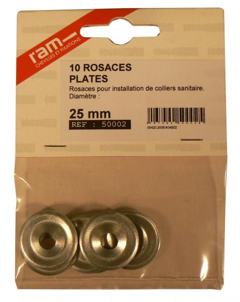 Vignette 2 produit BTE 100 ROSACES PLATES D 25 | Ref : 50202