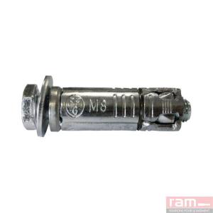R.A.M Boite 25 chevilles acier + vis m 6mm  63356