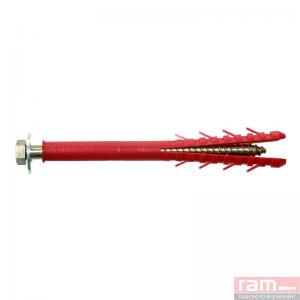 R.A.M Fixation chauffe-eau par cheville longue avec tire-fond et rondelle non soude 14529
