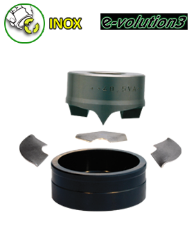 Photo Emporte-pi�ce e-vo3x, 50,5 mm ISO50, pour inox, sans axe, utilisation hydraulique uniquement. | Ref : 015112       