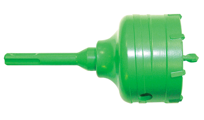 Photo Tr�pan b�ton emmanchement SDS plus dia.70 mm. Avec arbre et foret. | Ref : 088460       