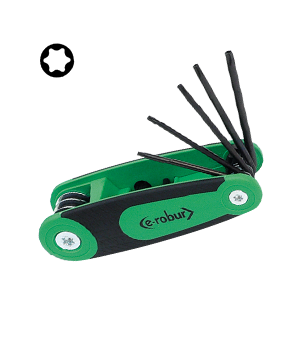 Photo Cl� Torx anti vandalisme sur monture T9 - T10 - T15 - T20 - T25 - T27 - T30 - T40 | Ref : 221201       