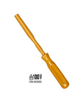 Photo Cl� 6 pans femelle emmanch�e 10 mm, isol�e 1000V | Ref : 431393       