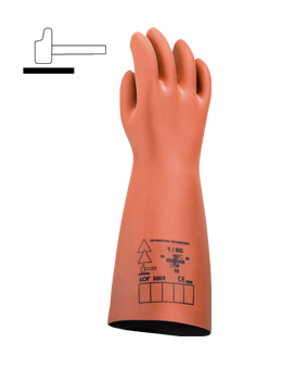 Photo Gants isolants composites classe 00/0, cat�gorie RC, �paisseur maximum 2.1 mm, tension d'essai 1000 V. | Ref : 431903       