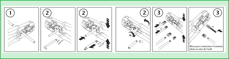 Vignette 3 produit Ref : 442070 | Pince  sertir pour connecteurs modulaires capacit RJ 45-12-11