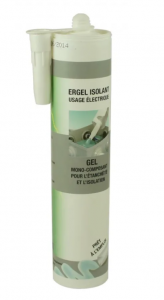 E ROBUR Gel silicone mono-composant pour l'tanchit et l'isolation des boites de drivation. raccessible. cartouche pour pistolet  mastic de 300 ml. 231004