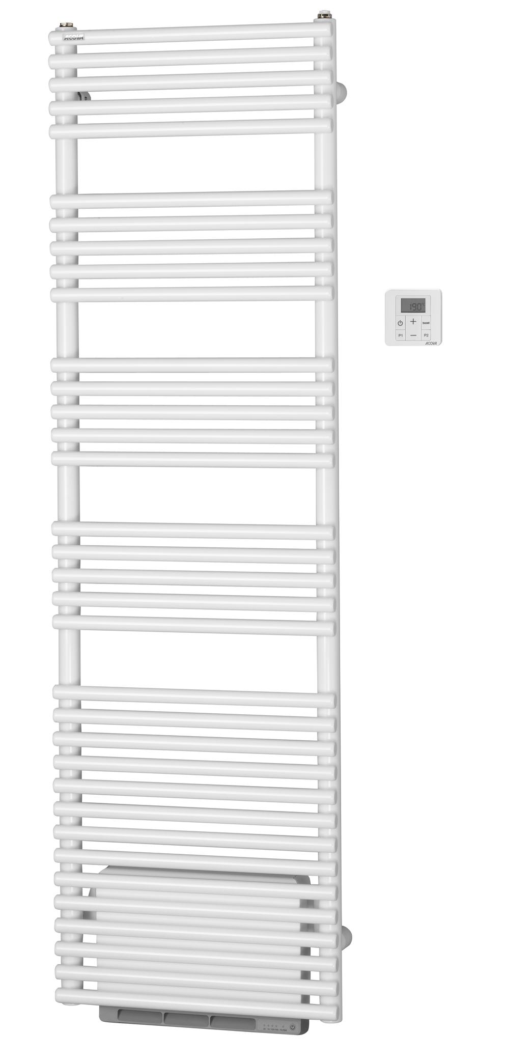 Photo Cala Sym�trique EC +Air. Blanc RAL 9016. 880W. H1718 mm / L496 mm. racc. S039 | Ref : LN172050IFS