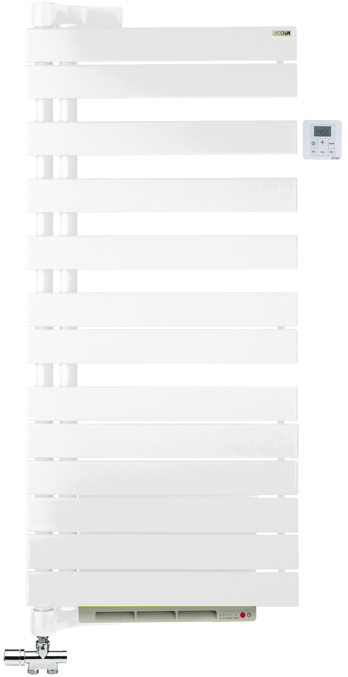 Photo R�gate Twist Air EC. couleur. 594W. H 1280 mm / L 550 mm. racc. V027 | Ref : XRL128055IFSC