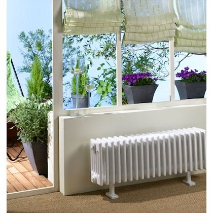 Photo Vuelta EL plinthe. commande RF. Blanc RAL 9016. 1000W. H 318 mm / L 930 mm  | Ref : TMC03100100/GF