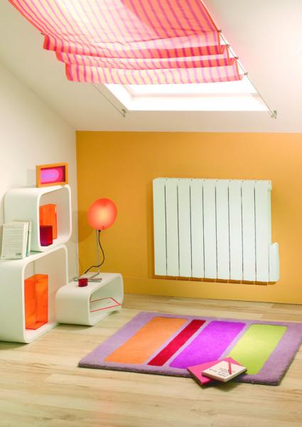 Photo Radiateur Caloporteur ATOLL récepteur CPL intégré 500W | Ref : TAX050037
