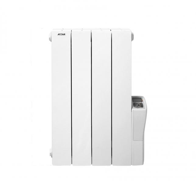 Photo Radiateur ACOVA Atoll Electrique, régulation digitale basse, puissance 500 W, hauteur 575 mm, largeur 395 mm, 4 éléments , Blanc RAL 9010 | Ref : TAXB050039/CF