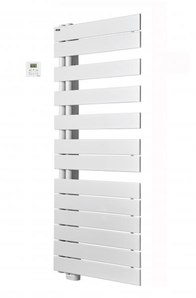 Photo Fassane Spa Twist EL gauche. cde RF. Blanc RAL 9016. 1000W. H1699 mm / L550 mm | Ref : TFLT100055/GF