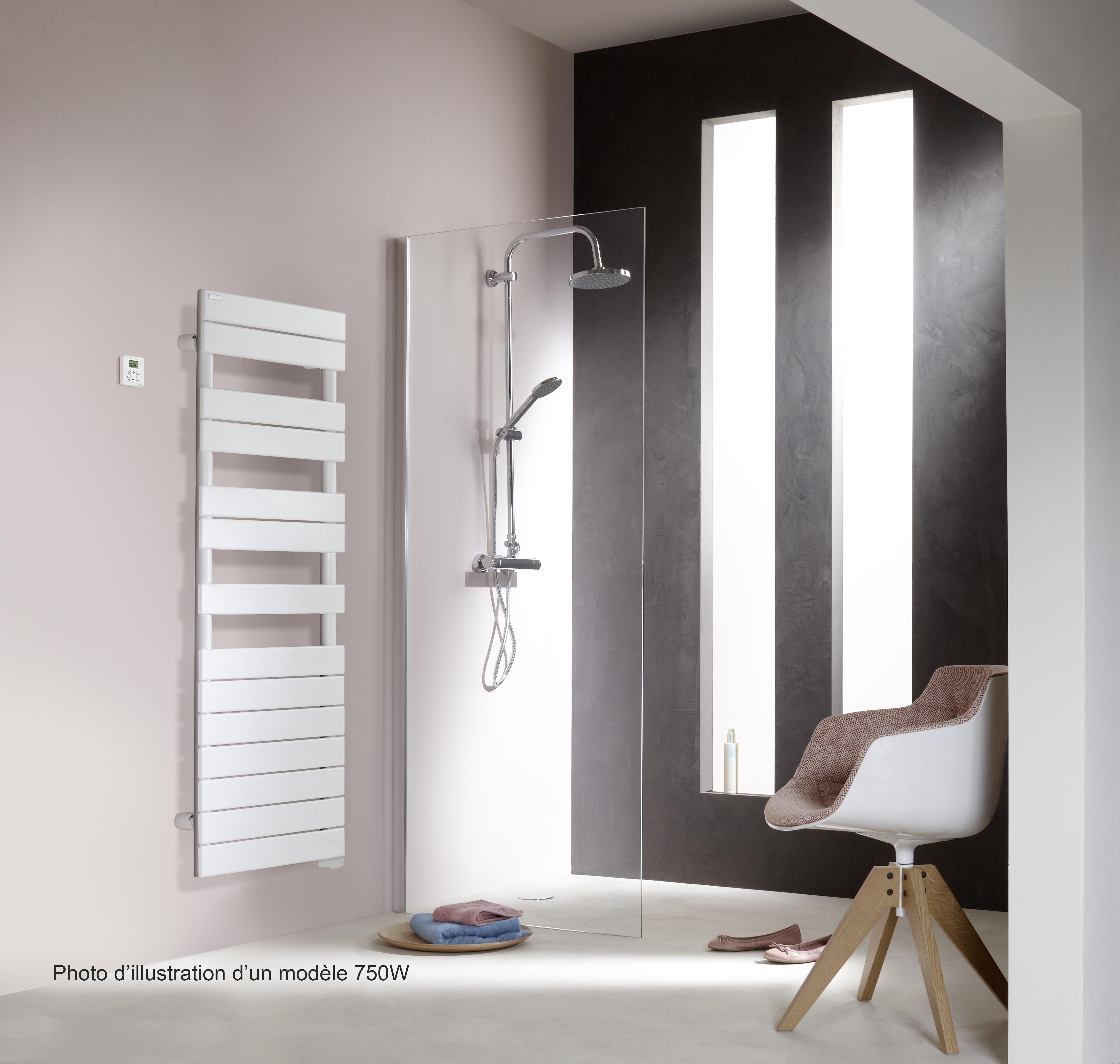 Vignette 2 produit Fassane Spa Sym EL  commande RF. Blanc RAL 9016. 750W H1353 mm / L500 mm  | Ref : TFAS075050/GF