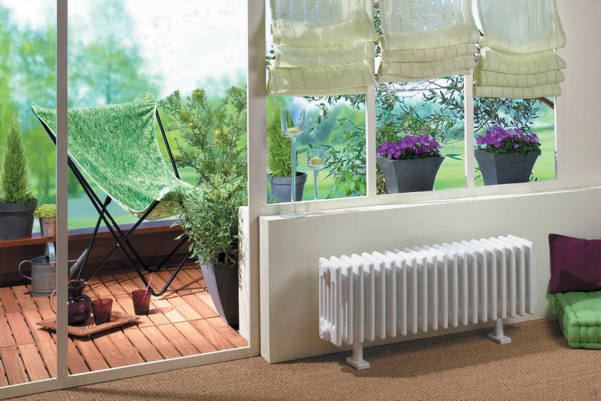 Vignette 2 produit Vuelta EL plinthe. sans rgul. Blanc RAL 9016. 1000W. H 310 mm / L 957 mm  | Ref : TMC3100100SR 