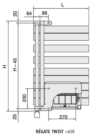 Vignette 3 produit Ref : TXRL050055IFS | Régate Twist Air EL 500W 9016