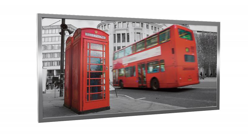 Photo Cassette 600W Dynabox-G London 2-1200-600-50-IP20-Cadre argent | Ref : 312172