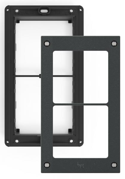 Photo MTMTP2MVR - Cadre avec chssis porte-modules pour 2 modules, version VR - Interphonie - Accessoires platines de rue | Ref : 60020750