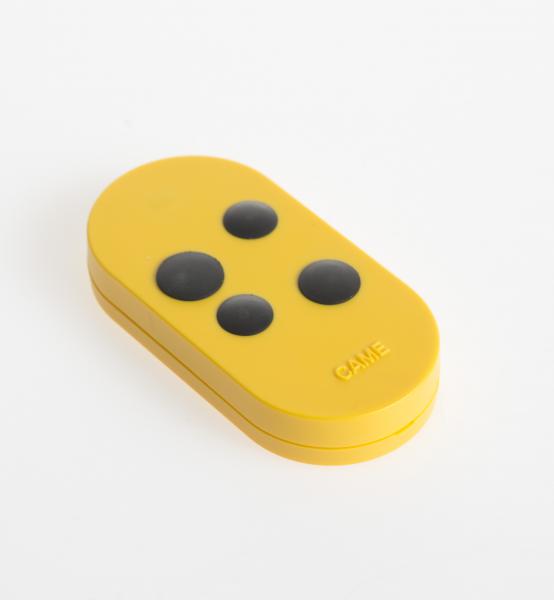 Photo TOPD4FYS Transmetteur quadricanal double fréquence code fixe jaune - Télécommandes - Emetteur code fixe | Ref : 806TS-0103
