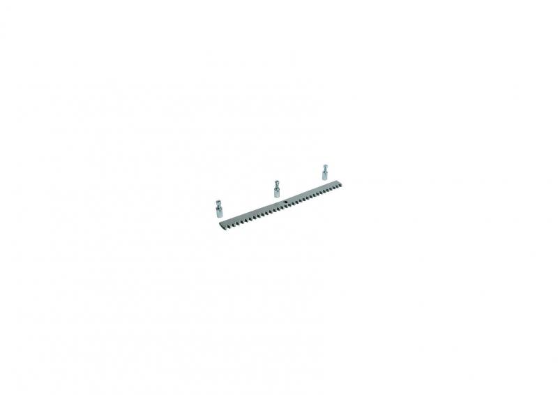 Photo Crmaillre galvanise en acier lamin 30 x 8mm Module 4 | Ref : CGZS