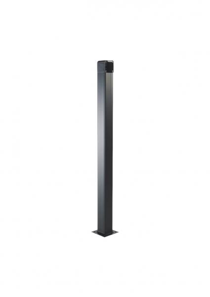 Photo Colonnette en aluminium anodisé noir H = 1m pour SET-I - SET-K - TSP-01 | Ref : CSSN
