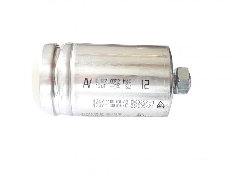 Photo Condensateur 12�F avec c�bles et queue | Ref : RIR272
