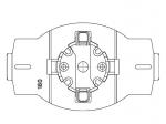 CAME Lame caisson  encastrer pour flancs de 180mm YM0149