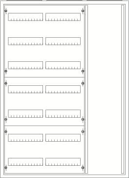Photo Armoire Type A IP43 7Xrang�es 1100mm x 800mm | Ref : 170773