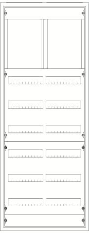 Photo Armoire Type A IP43 8Xrang�es 1250mm x 800mm | Ref : 170774