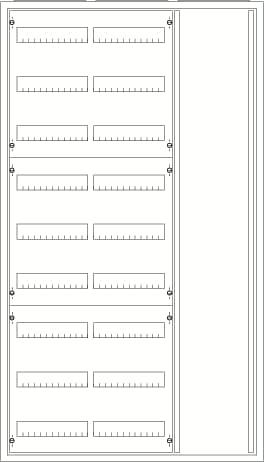 Photo Armoire Type A IP43 9Xrang�es 1400mm x 800mm | Ref : 170775
