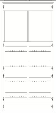 Photo Armoire Type A IP43 6Xranges 1100mm x 550mm | Ref : 170782