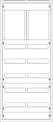 Photo Armoire Type A IP43 7Xranges 1250mm x 550mm | Ref : 170783