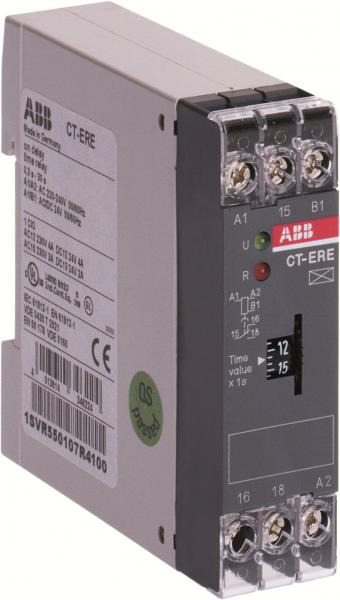 Photo Relais Tempo Travail 0  3-30Mn 1rt Alim: 24VAC/DC 220-240VAc | Ref : 255010751