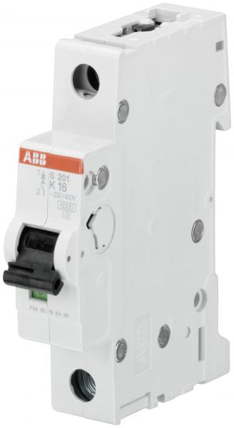 Photo Disjoncteur S201 1P 10A Courbe K Raccordement  vis - 10KA (1Module) | Ref : 352186