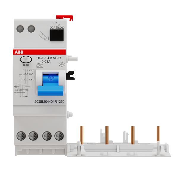 Photo Bloc différentiel DDA204 4P 25A 30mA Immunisé (Pour S200) | Ref : 452541