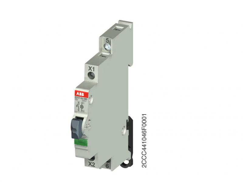 Photo Bouton-poussoir lumineux 1O Vert 12-48V AC/DC E217-16-01D48 | Ref : 703262