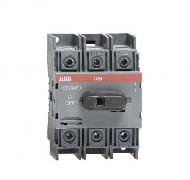 Photo Interrupteur sectionneur 100A 3 ples montage fond d'armoire | Ref : 939135       
