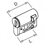 ABB BASSE TENSION Ps832029 serrure dble panneton 832029
